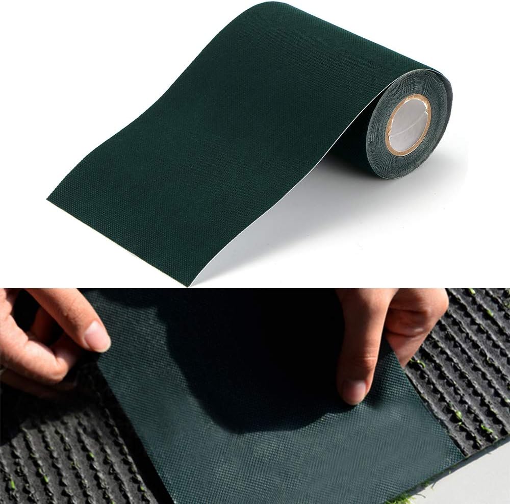 OurLeeme Adhesive Artificial Grass Tape, 5M X 15CM Turf Joining Tape Lawn Carpet Self Adhesive