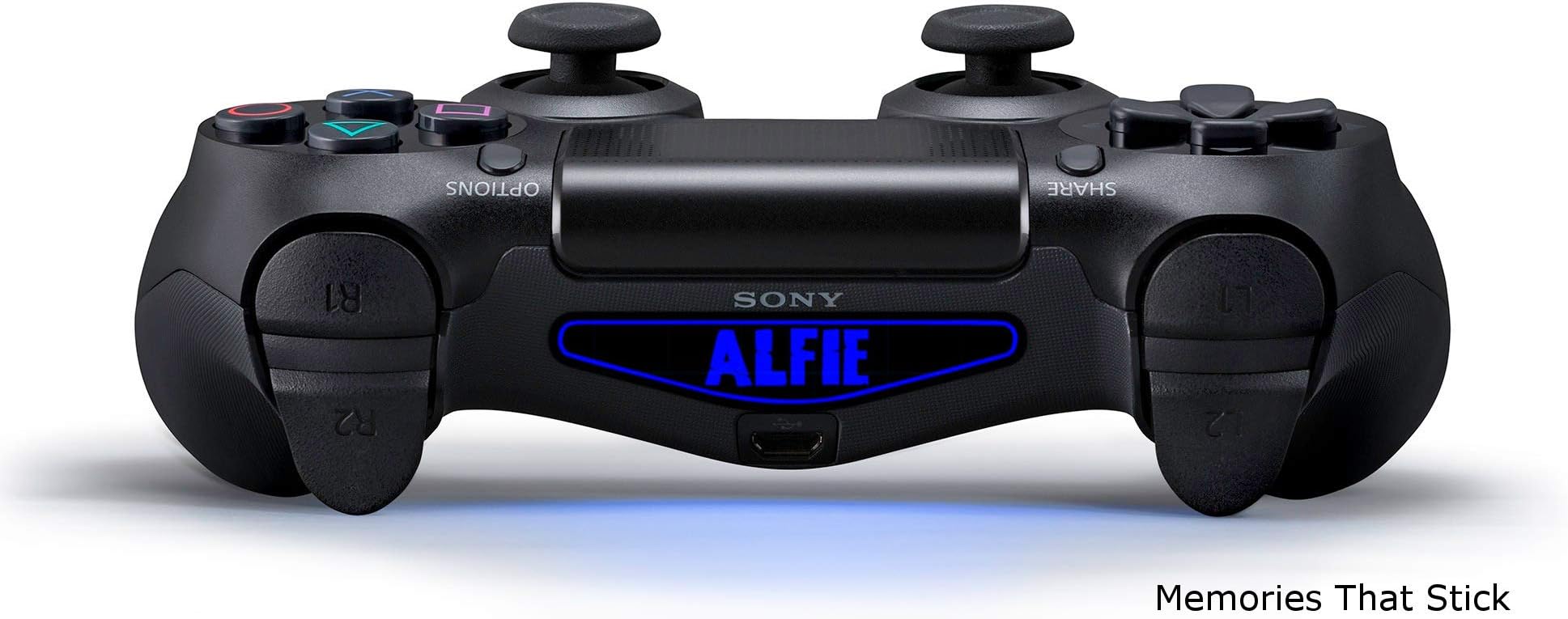 2 x CUSTOM PERSONALISED PS4 Light bar Sticker Funny Playstation Novelty Vinyl Decal