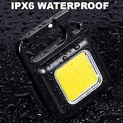 Ivylovme Mini COB Keychain Light, Rechargeable