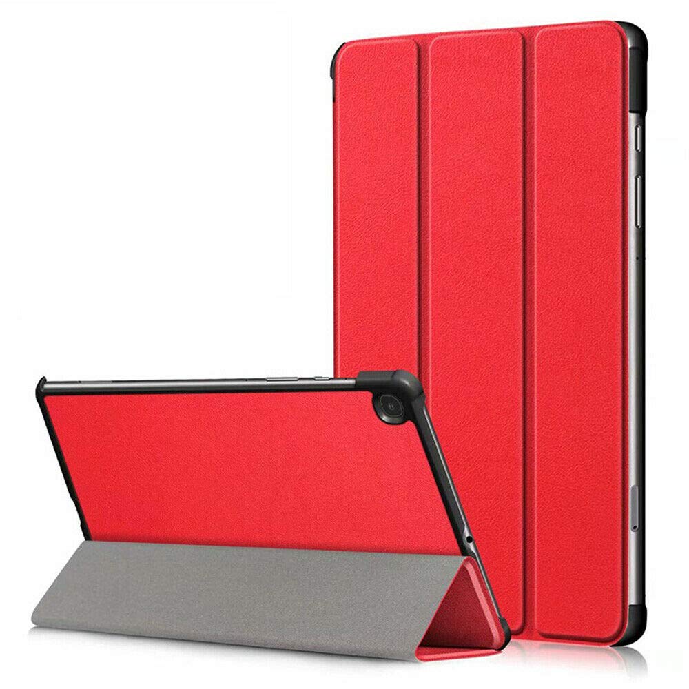 for Samsung Galaxy Tab S6 Lite 10.4 (2024/2022/2020) Smart Case P610 P615 P613 P619 P620 P625 Magnetic Stand with Sleep/Wake Function (Red)