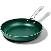 Granitestone Frying Pans Nonstick 10 Inch, Emerald Green Pan for Cooking, Non Stick Frying Pans Skillet for Eggs, Omelette, Non Stick Fry Pans, Made Without PFOA PFOS, Oven & Dishwasher Safe