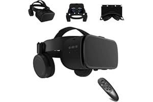 VR Headset for Phone, VR for Movies & Games Foldable 3D Virtual Reality Glasses Bluetooth VR for iPhone/Android Phones with 4