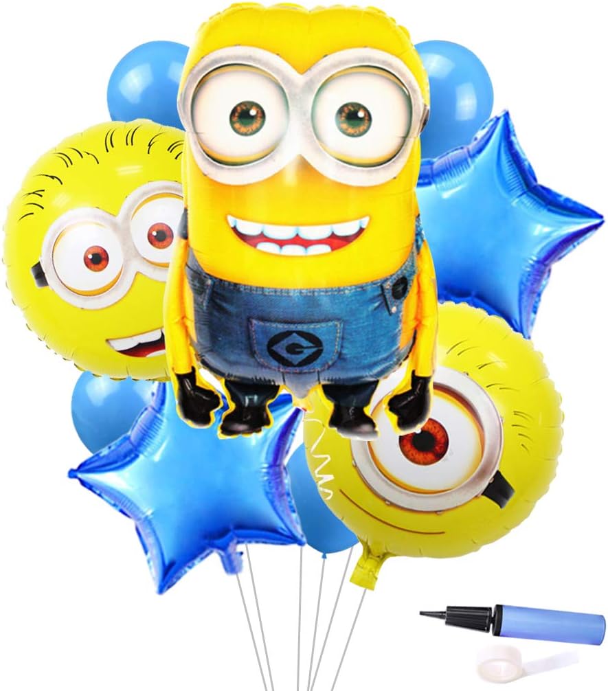 ミニオン ミニオン風船 バルーン 男の子 女の子 誕生日 クリスマス ハロウィン 記念日 パーティー アニメ人物 片目ミニオン 風船 バルーン おもちゃ Amazon