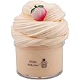 Butter Slime Kit 1 Pack, Scented Stretchy Fruit Cloud Slime, Soft and Non-Sticky DIY Sludge Toy with Charms for Boys Girls (Peach, 70ML)