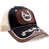 URAMAN Men Women Cowboy Trucker Hat Trendy Vintage Western Hat Adjustable for All Seasons Stylish and Daily Wear