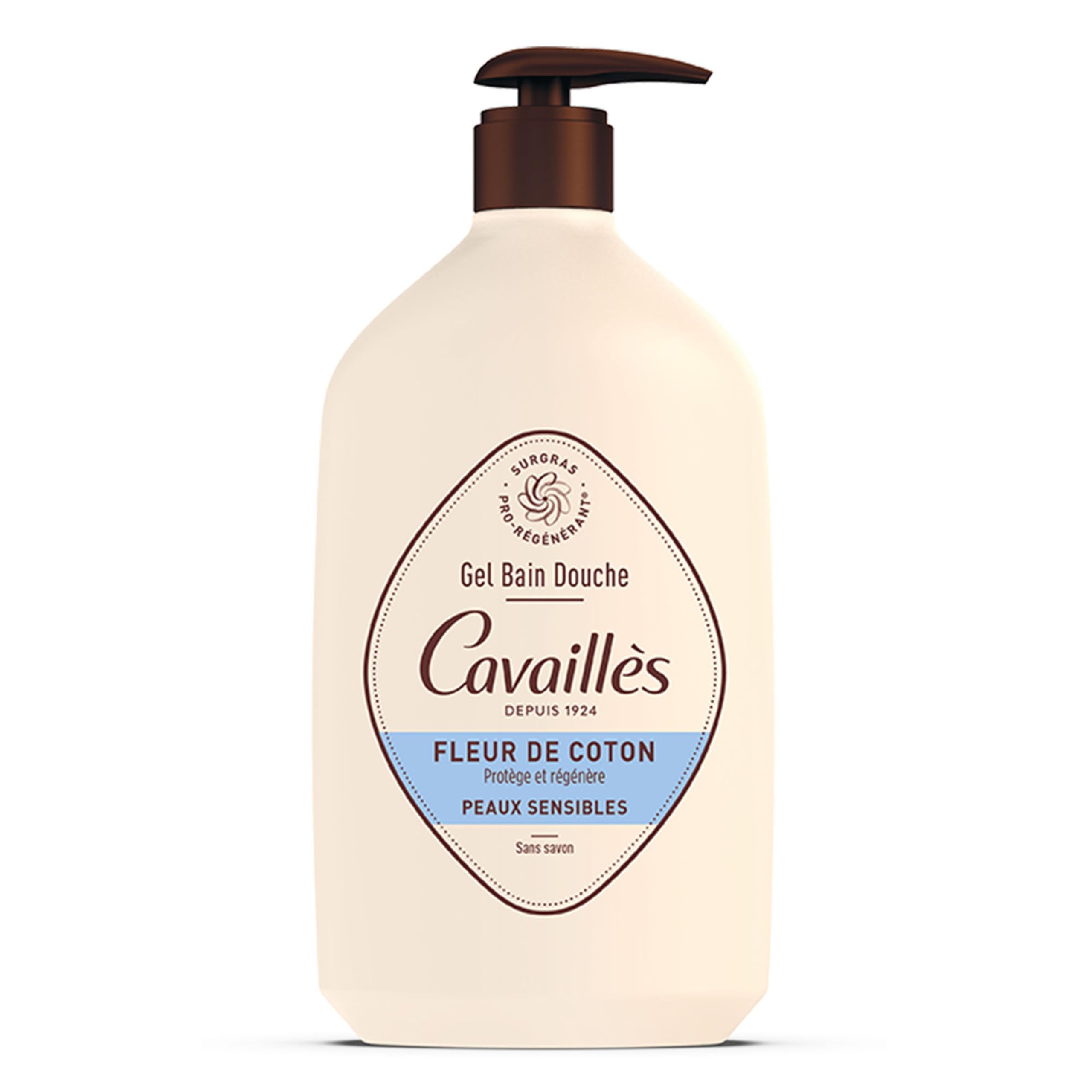 Rogé Cavaillès Bath and Shower Gel for Sensitive Skin Cotton Flower 1L