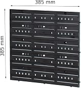 Prosperplast 100 XS Storage Bins & Louvre Wall Mount Organizer Garage Workshop view 2