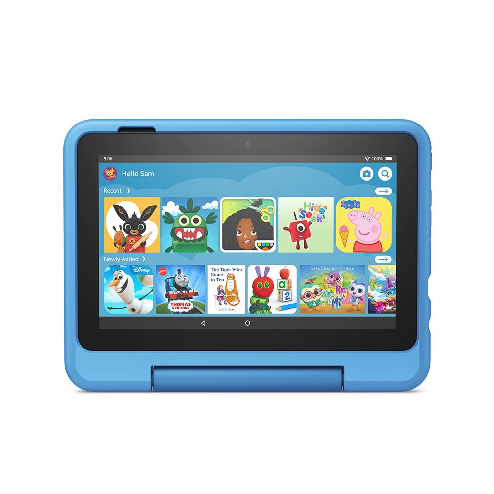 Kid-Friendly Case for Fire 7 tablet | Only compatible with 12th generation tablet (2022 release), for ages 6+, Arcade Hero