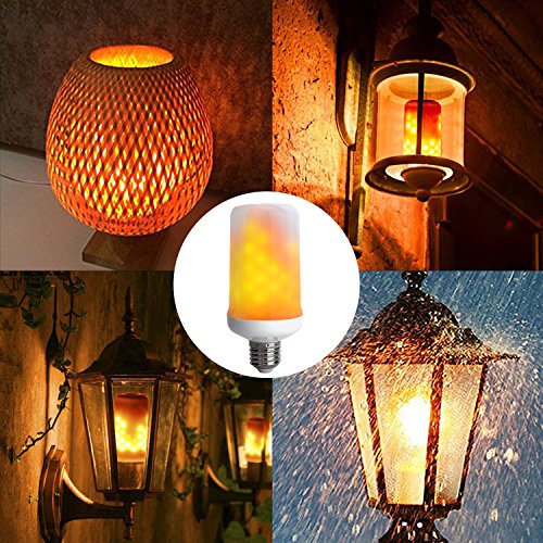 WEBSUN Flickering Light Bulbs 3 Modes Led Flame Effect Light Bulbs E26 Base - Vintage Atmosphere Lighting for Valentine's Day, Hotel, Bars, Home Decoration (1 Pack) - Thumbnail 5