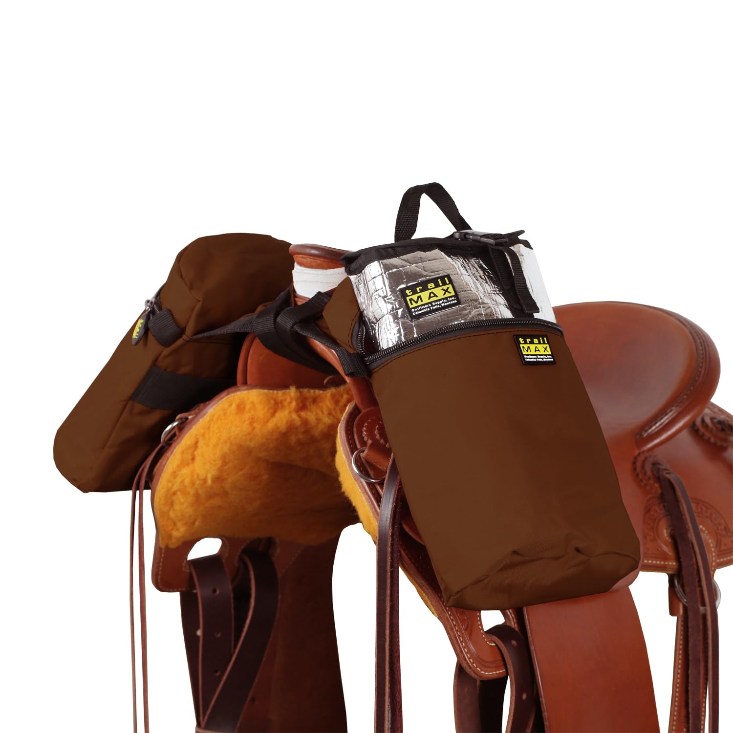 TrailMax Original Pommel Bags, Brown by TrailMax