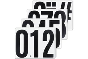 SHUNYINLAI 12 Sheets 7 Inch 0-9 Number Sticker Decals Set, Large and Self Adhesive for Display, Home Address Numbers, Trucks,