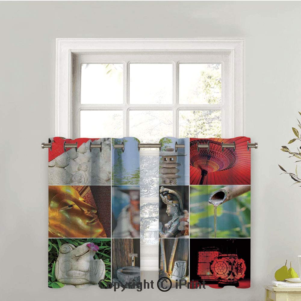 Home Decor Half Window Panel Drapes For Kitchen Cafe Curtains