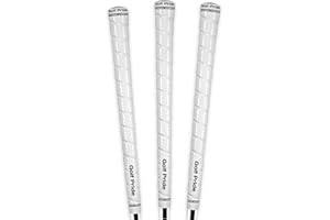 Golf Pride Tour Wrap Golf Grip - Comfortable, Durable Grip for Clubs - Classic Wrap Design with High-Tack Feel - Rubber Construction - White