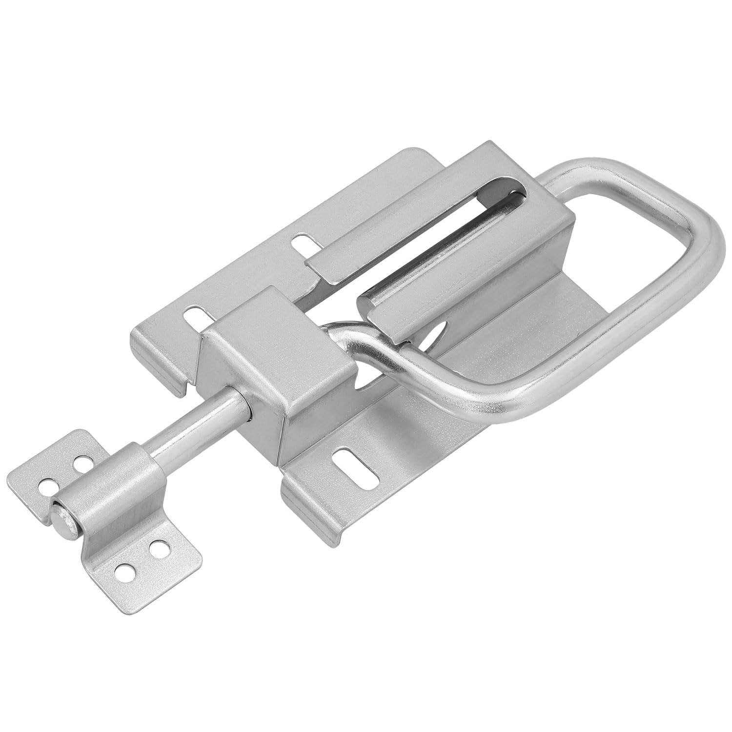 KOTARBAU® Spring Loaded Gate Bolt 190 mm (7.48 in) Sliding Bolt Gate Latch Door Latch Lock Barrel Bolt Shed Barn Chicken Coop Galvanized Silver Galvanised Silver