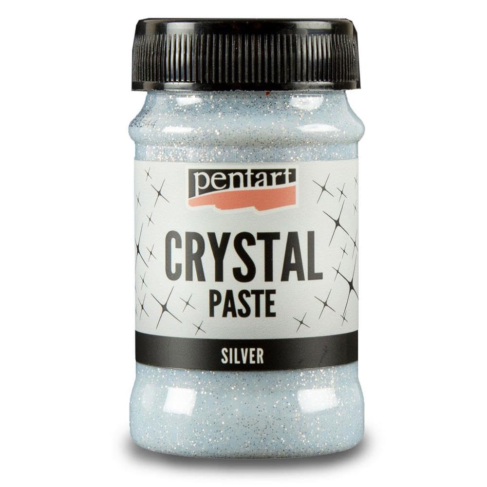 Pentart Crystal Paste 100 ml Silver, one