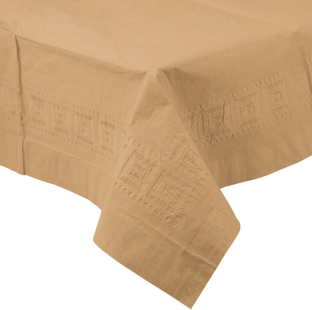 amscan Gold Paper Table Cover 1.37m x 2.74m-1 Pc - Image 5
