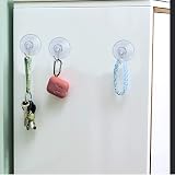 Lanzn 10 PCS Suction Cup Hooks 4.5cm Transparent Wall Hangers Sucker Pads view 5