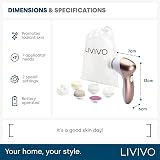 LIVIVO 7-in-1 Facial Cleansing Brush with 7 Heads – Electric Face Scrubber view 9