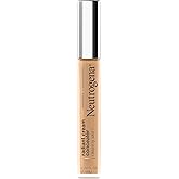 Neutrogena Healthy Skin Radiant Brightening Cream Concealer with Peptides & Vitamin E Antioxidant, Lightweight Perfecting Concealer Cream, Non-Comedogenic, Hazelnut Medium 01 warm undertones, 0.24 oz