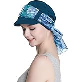 Alnorm Breathable Cotton Hat and Scarf Set Chemo Headwear for Women