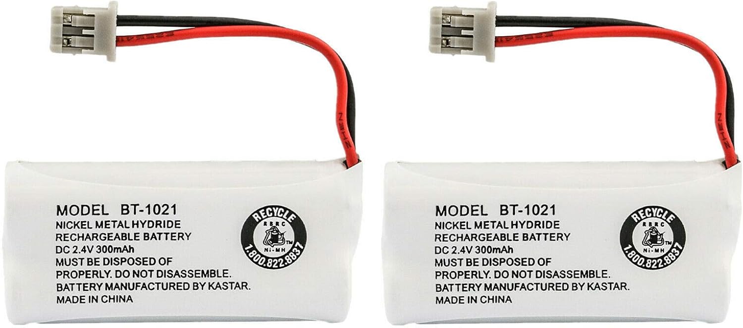 Kastar 2-Pack BBTG0798001 Model BT1021 Cordless Phone Battery for Uniden BT-1021 & Uniden D1361 D1364 D1384 D1483 D1660 D1680 D1685 D1688 D1760 D1780 D1785 D1788 DECT1363 DECT 2060 DECT 2080 DECT2888
