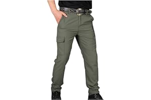 Dgoopd Cargo Pants for Men Joggers Elastic Waist Drawstring Pant Workout Athletic Hiking Sweatpants Casual Running Pants
