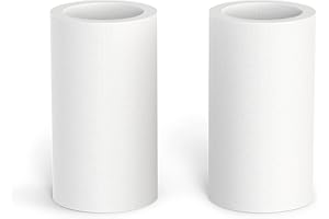 MEANLIN 2PCS 5 Micron White Filter Element Replacement Cartridge Kit, 1.29" x 2.34" Sediment Water Filter for Use Industrial 3 and 4 Stage Filters