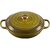 Le Creuset Enameled Cast Iron Signature Braiser, 3.5 qt., Olive