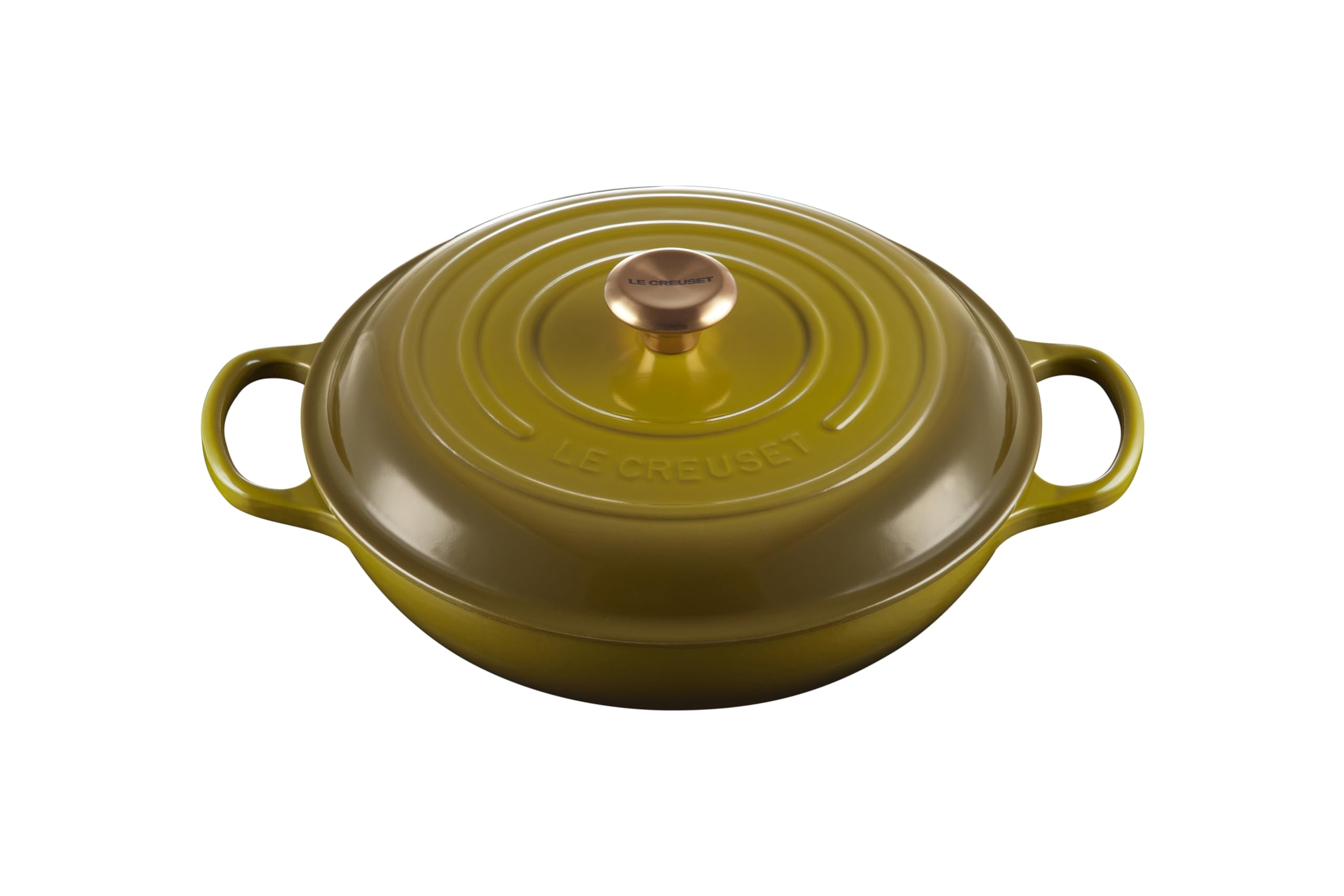 Le Creuset Enameled Cast Iron Signature Braiser, 3.5 qt., Olive