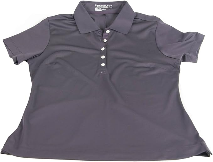 purple dri fit polo