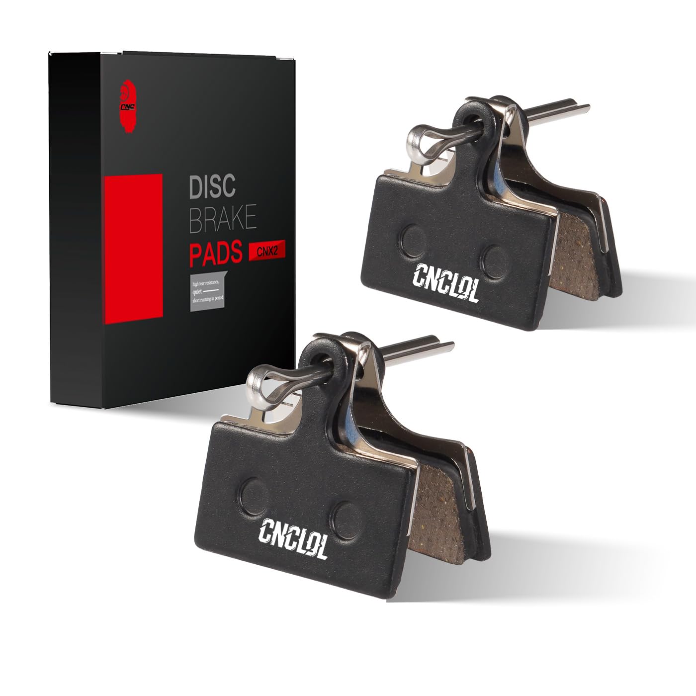CNCLOL Bike Disc Brake Pads for Shimano Deore XTR M9000 M8000 M9020 M987 M988 M985 M615 M675 M785 XT SLX M7000 M666 RS785 Alfine S700 g01s/g02s/g03s/g01a/g02a/g03a.Resin(2 pairs)