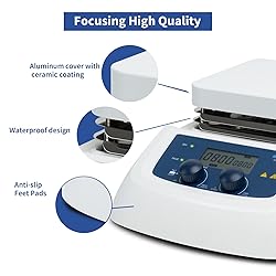 ONiLAB 380℃ LCD Digital Hotplate Magnetic Stirrer