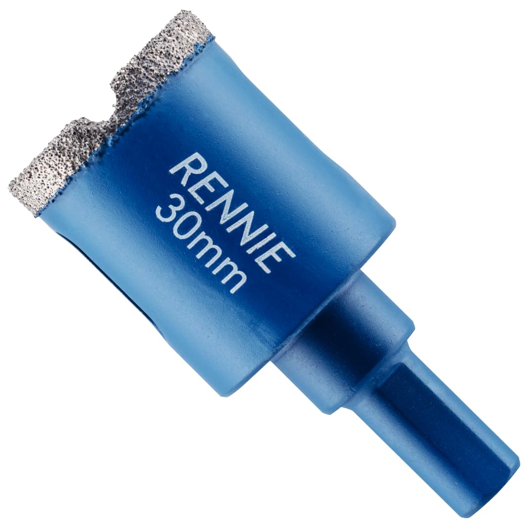 30mm Diamond Hole Saw Drill Bit With Tri Shank For Porcelain Tiles Ceramic Slate Stone Granite Marble Glass. Diamond Core Holesaw/Hole Cutter — image 1