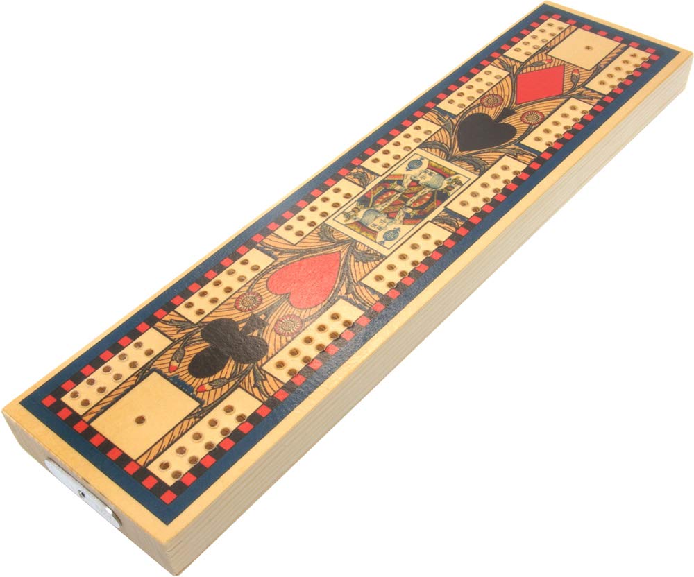Brimtoy Replica Victorian antique Globe cribbage board - 2 track, 30cm board with peg storage - supplied with 4 metal pegs and instructions - Adult - Unisex