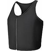 Wonababi Chest Binder Corsets for Transgender, Binder Trans with Zipper Flat Tank Top bustiers