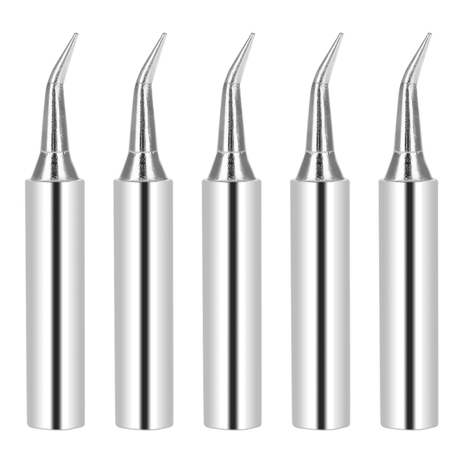 Soldering Tip, 5Pcs 900M-IS Soldering Iron Tips Solder Tip Tool Replacement for 936 Rework Station
