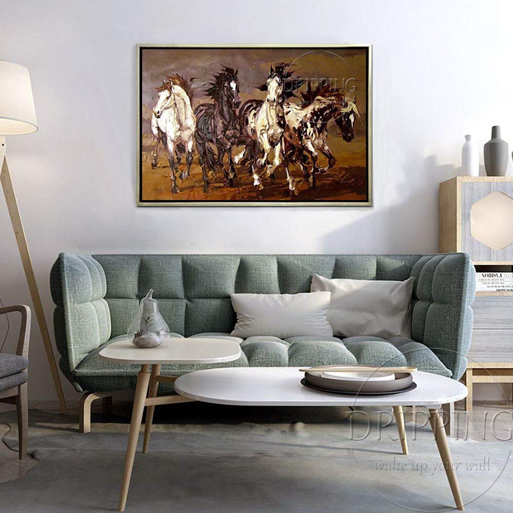 Mobel Wohnaccessoires Gemalde Yddfsggfdsg Handgemalte Abstrakte Tiere 4 Pferde Olgemalde Auf Leinwand Abstraktes Laufendes Pferdolgemalde Fur Wohnzimmer 40x60cm Ncci1914 Com