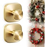 Suction Cup Hooks for Door Wreaths on Glass Suction Cup Hooks for Shower,2025 No Drill Wreath Hanger Holder Christmas,Hook Hanging Towels for Window Door Bathroom Mirrors for Daily Use (Gold-2PCS)