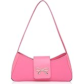 JeVenis Shoulder Bags Women Purses Handbags Coquette Bow Purse Y2k Bag Small Shoulder Bag Mini Clutch Hobo Handbag