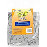 Scrub Daddy Damp Duster Towel - Durable Sponge-Like Dust Cleaner for Multisurface Dusting, Picking Up Pet Hair, Dirt &amp; Grime of All Kinds - Reusable, Soft, Flexible, Absorbent Cleaning Supplies (4ct)