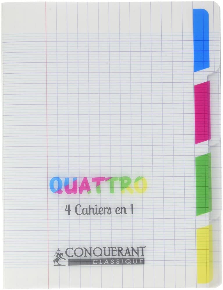 Conqueror Notebook, Squared, 140 Pages, 17 × 22 cm, Colourless