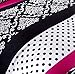Home Style Teen Girls Hot Pink Black White Bedding Comforter Set Damask Zebra Bedspread +Matching Sham+ Decorative Throw Pillow Sleep Mask Polka Dot Fuchsia Paris Comforters Kids Girl (Twin Twin XL)