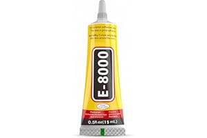 Multipurpose Adhesive,E-8000 High Performance Liquid Glue for Jewelry, Glass, Phone Screen, Crafts, Rhinestones, Nail DIY Fix