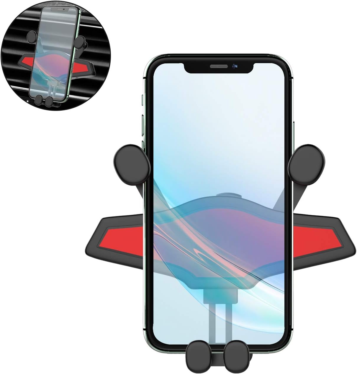 Amazon T98 車載ホルダー 車載スマホスタンド クリップ式 スマホホルダー スマホ車載ホルダー 360度回転 重力固定式 スマホスタンド車 携帯ホルダー エアコン吹き出し口用 形隠し式 自動変形 省スペース 片手操作 取り付け簡単 衝撃緩和 落下防止 多機種対応 携帯電話
