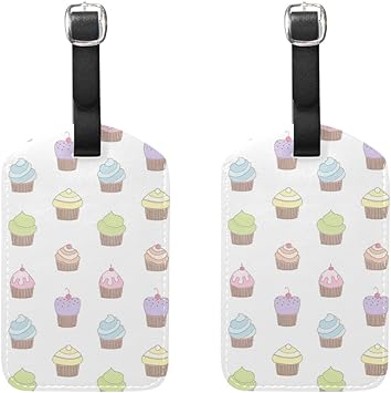 cream luggage tags
