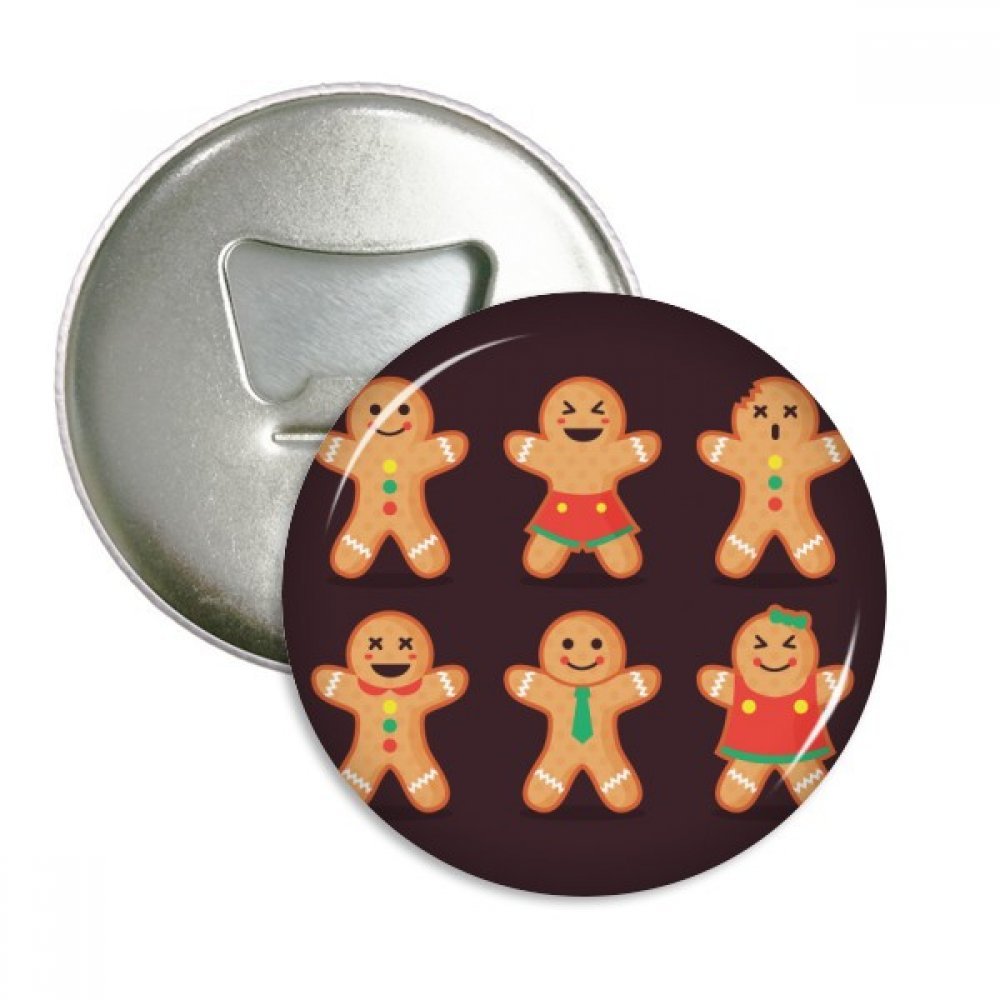 Galleta de jengibre hombre Navidad redondo abridor de botellas ...
