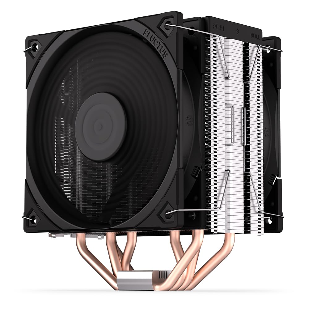 ENDORFY Fera 5 Dual Fan, CPU cooler with 120 mm fan, two 120 mm PWM Fluctus fans, including thermal paste, AM4 cooler, AM5 CPU cooler, AM4, LGA1700, LGA1200