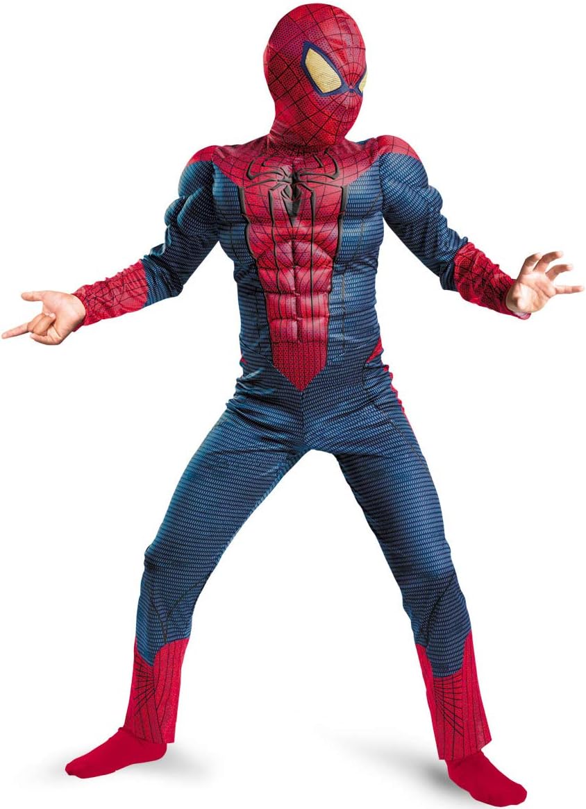 BABY AND BLOSSOMS The Muscle Puff Spiderman Superhero Costumes for Annual Function/Theme Party/Competition/Stage Show/Birthday (5-6 Years)