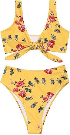maillot de bain jaune moutarde