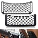 TraderPlus Universal Auto Car Seat Side Back Pocket Storage Organizer Nylon Net Bag Phone Holder Black 5.9